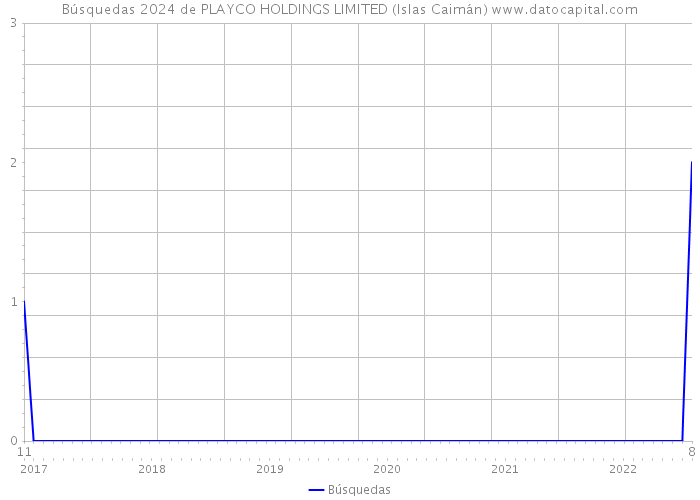 Búsquedas 2024 de PLAYCO HOLDINGS LIMITED (Islas Caimán) 