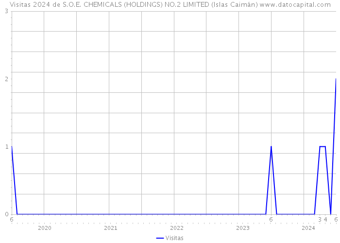 Visitas 2024 de S.O.E. CHEMICALS (HOLDINGS) NO.2 LIMITED (Islas Caimán) 