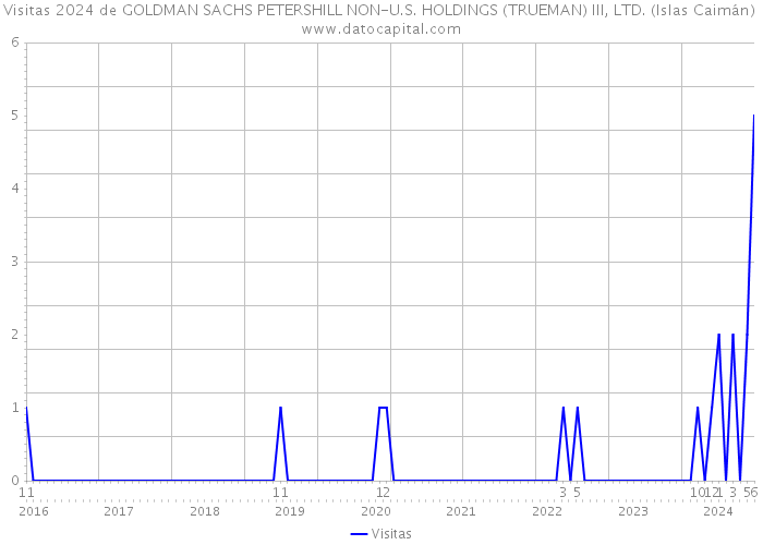 Visitas 2024 de GOLDMAN SACHS PETERSHILL NON-U.S. HOLDINGS (TRUEMAN) III, LTD. (Islas Caimán) 