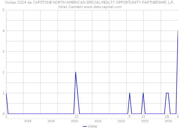Visitas 2024 de CAPSTONE NORTH AMERICAN SPECIAL REALTY OPPORTUNITY PARTNERSHIP, L.P. (Islas Caimán) 
