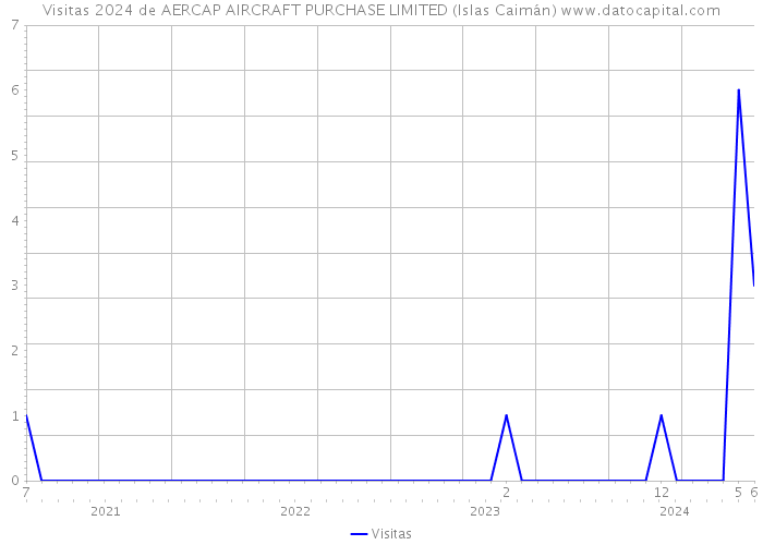 Visitas 2024 de AERCAP AIRCRAFT PURCHASE LIMITED (Islas Caimán) 