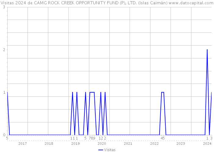 Visitas 2024 de CAMG ROCK CREEK OPPORTUNITY FUND (P), LTD. (Islas Caimán) 
