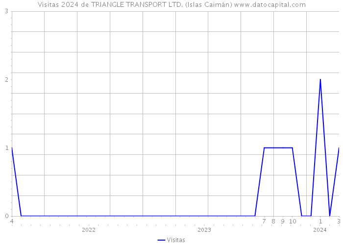 Visitas 2024 de TRIANGLE TRANSPORT LTD. (Islas Caimán) 
