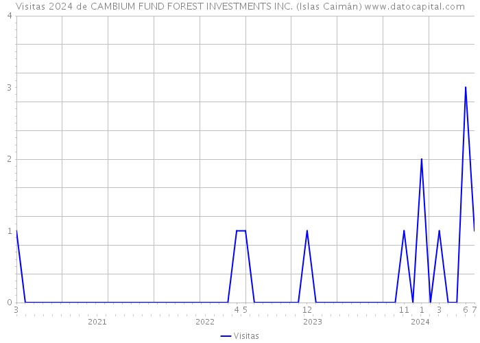 Visitas 2024 de CAMBIUM FUND FOREST INVESTMENTS INC. (Islas Caimán) 