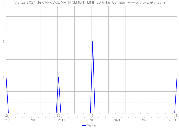 Visitas 2024 de CAPRIDGE MANAGEMENT LIMITED (Islas Caimán) 