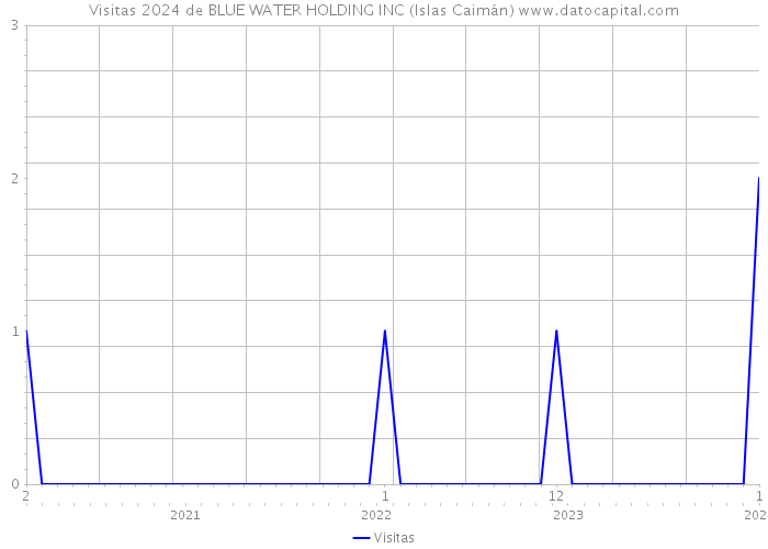 Visitas 2024 de BLUE WATER HOLDING INC (Islas Caimán) 