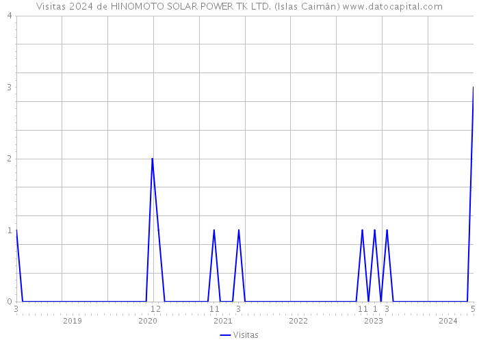 Visitas 2024 de HINOMOTO SOLAR POWER TK LTD. (Islas Caimán) 