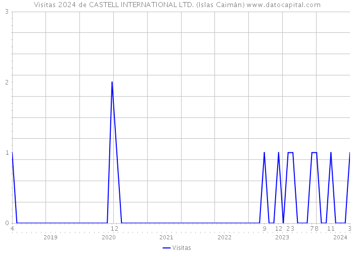Visitas 2024 de CASTELL INTERNATIONAL LTD. (Islas Caimán) 