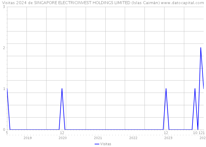 Visitas 2024 de SINGAPORE ELECTRICINVEST HOLDINGS LIMITED (Islas Caimán) 