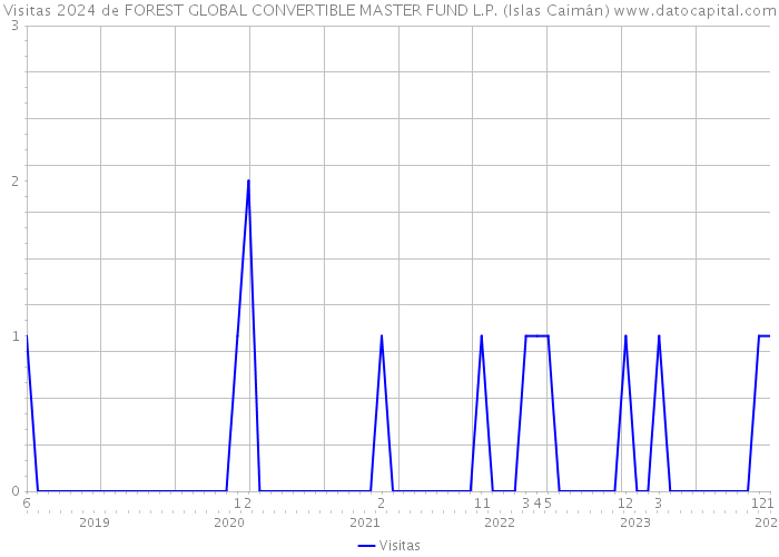 Visitas 2024 de FOREST GLOBAL CONVERTIBLE MASTER FUND L.P. (Islas Caimán) 