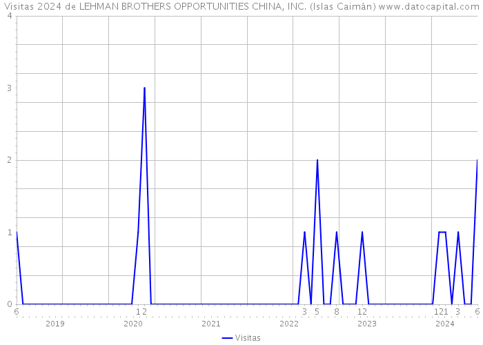 Visitas 2024 de LEHMAN BROTHERS OPPORTUNITIES CHINA, INC. (Islas Caimán) 