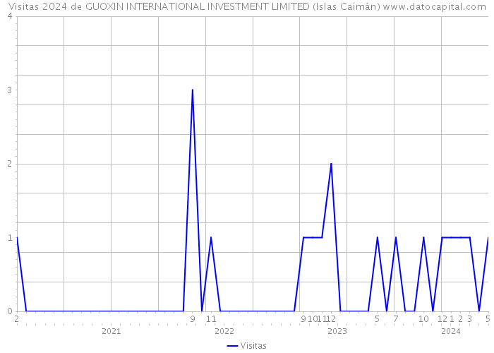 Visitas 2024 de GUOXIN INTERNATIONAL INVESTMENT LIMITED (Islas Caimán) 