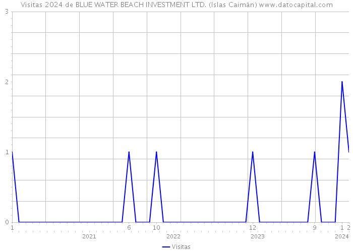 Visitas 2024 de BLUE WATER BEACH INVESTMENT LTD. (Islas Caimán) 