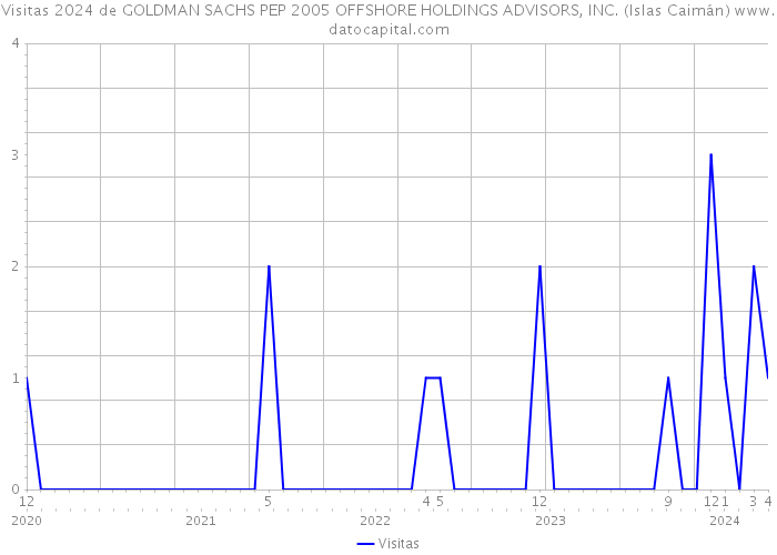 Visitas 2024 de GOLDMAN SACHS PEP 2005 OFFSHORE HOLDINGS ADVISORS, INC. (Islas Caimán) 