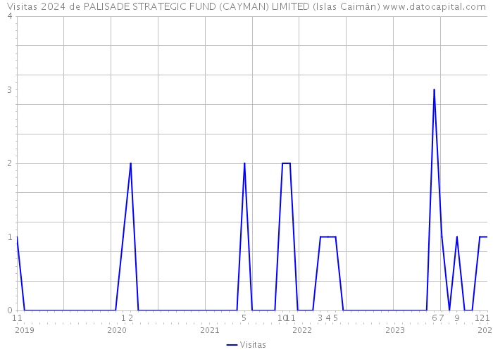 Visitas 2024 de PALISADE STRATEGIC FUND (CAYMAN) LIMITED (Islas Caimán) 