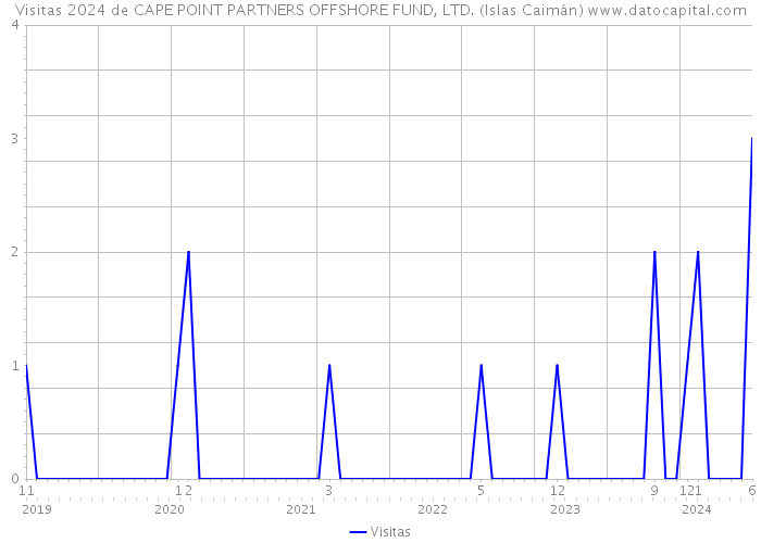 Visitas 2024 de CAPE POINT PARTNERS OFFSHORE FUND, LTD. (Islas Caimán) 