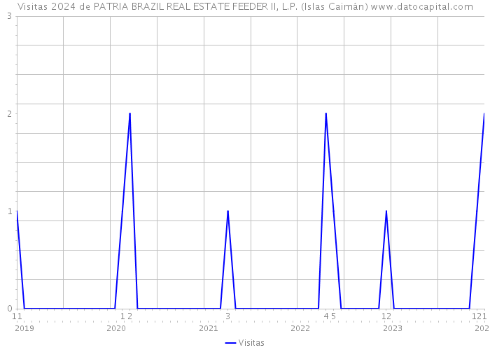 Visitas 2024 de PATRIA BRAZIL REAL ESTATE FEEDER II, L.P. (Islas Caimán) 