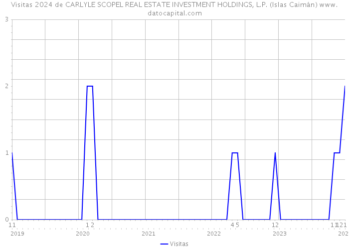 Visitas 2024 de CARLYLE SCOPEL REAL ESTATE INVESTMENT HOLDINGS, L.P. (Islas Caimán) 