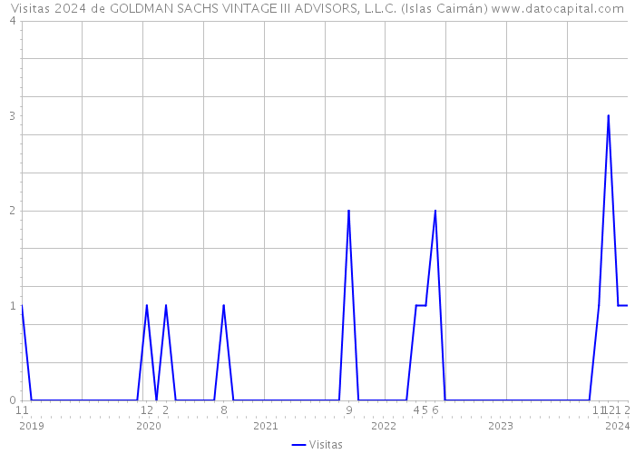Visitas 2024 de GOLDMAN SACHS VINTAGE III ADVISORS, L.L.C. (Islas Caimán) 