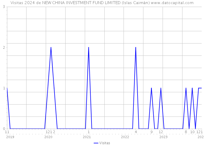Visitas 2024 de NEW CHINA INVESTMENT FUND LIMITED (Islas Caimán) 