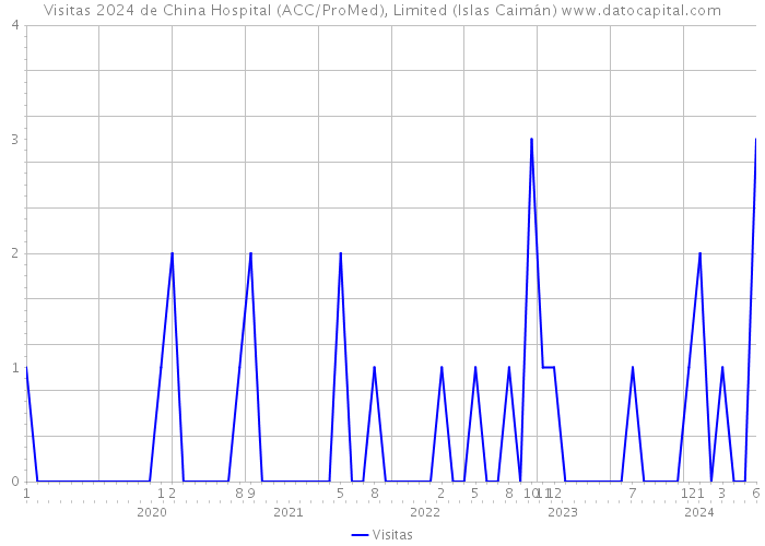 Visitas 2024 de China Hospital (ACC/ProMed), Limited (Islas Caimán) 