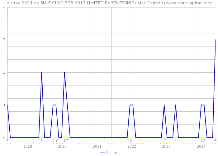 Visitas 2024 de BLUE CIRCLE ZB 2013 LIMITED PARTNERSHIP (Islas Caimán) 