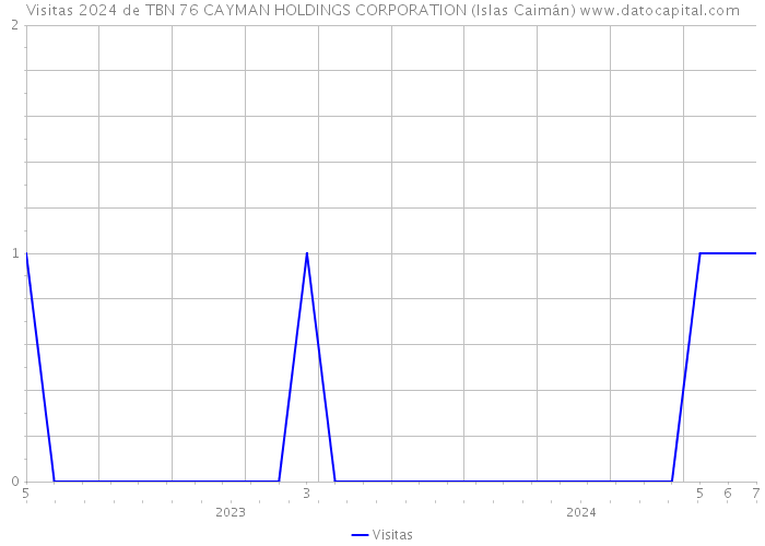 Visitas 2024 de TBN 76 CAYMAN HOLDINGS CORPORATION (Islas Caimán) 