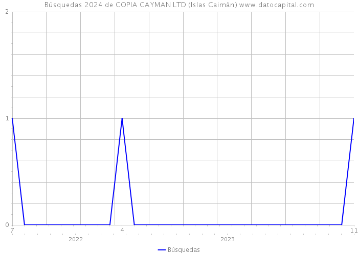Búsquedas 2024 de COPIA CAYMAN LTD (Islas Caimán) 