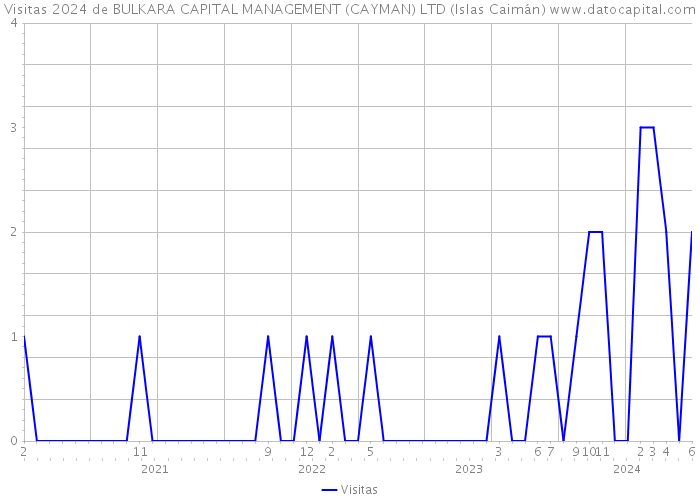 Visitas 2024 de BULKARA CAPITAL MANAGEMENT (CAYMAN) LTD (Islas Caimán) 