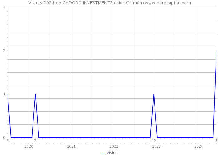 Visitas 2024 de CADORO INVESTMENTS (Islas Caimán) 