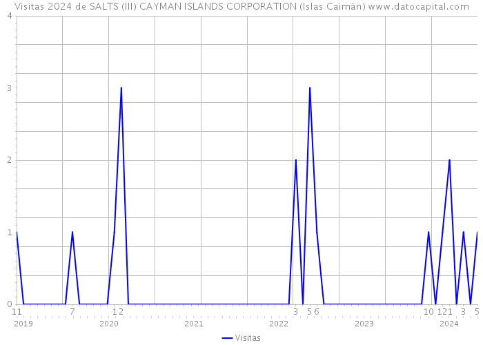 Visitas 2024 de SALTS (III) CAYMAN ISLANDS CORPORATION (Islas Caimán) 