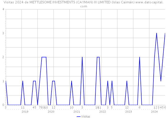 Visitas 2024 de METTLESOME INVESTMENTS (CAYMAN) III LIMITED (Islas Caimán) 