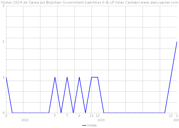 Visitas 2024 de Gavea Jus Brazilian Government Liabilities II-B, LP (Islas Caimán) 