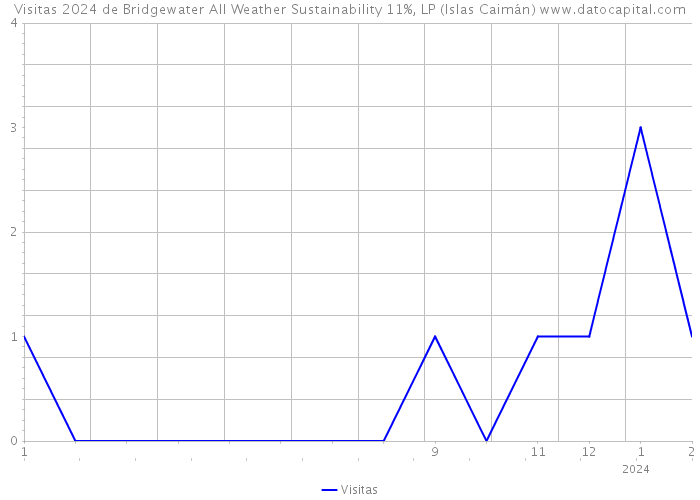 Visitas 2024 de Bridgewater All Weather Sustainability 11%, LP (Islas Caimán) 
