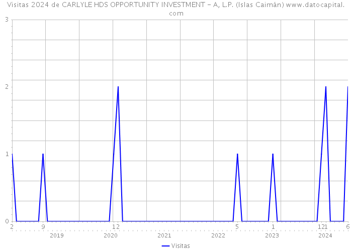 Visitas 2024 de CARLYLE HDS OPPORTUNITY INVESTMENT - A, L.P. (Islas Caimán) 