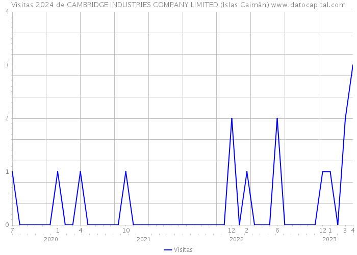 Visitas 2024 de CAMBRIDGE INDUSTRIES COMPANY LIMITED (Islas Caimán) 