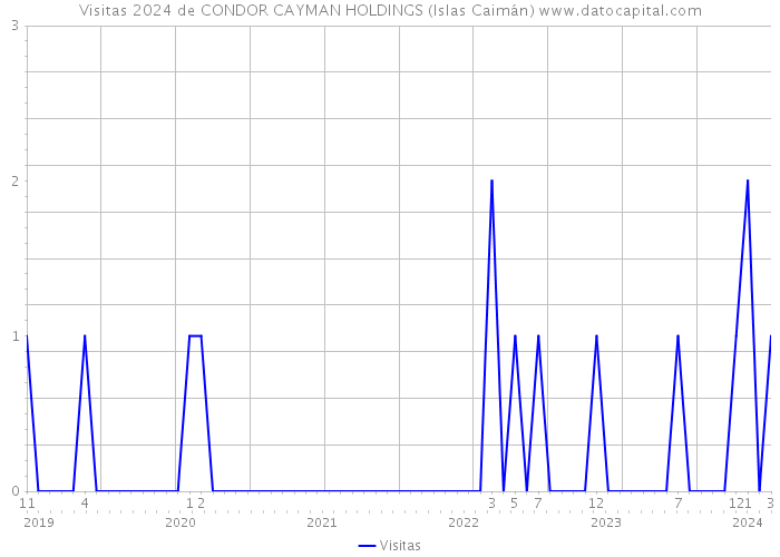 Visitas 2024 de CONDOR CAYMAN HOLDINGS (Islas Caimán) 