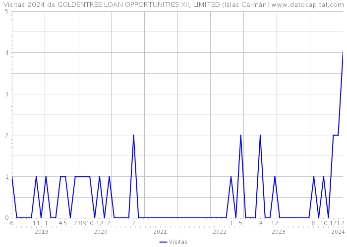 Visitas 2024 de GOLDENTREE LOAN OPPORTUNITIES XII, LIMITED (Islas Caimán) 