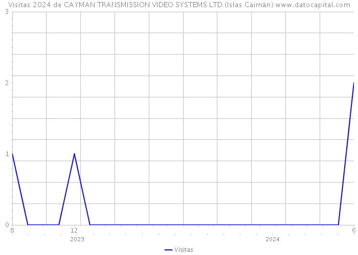 Visitas 2024 de CAYMAN TRANSMISSION VIDEO SYSTEMS LTD (Islas Caimán) 