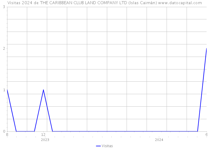 Visitas 2024 de THE CARIBBEAN CLUB LAND COMPANY LTD (Islas Caimán) 