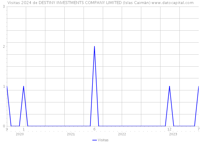 Visitas 2024 de DESTINY INVESTMENTS COMPANY LIMITED (Islas Caimán) 