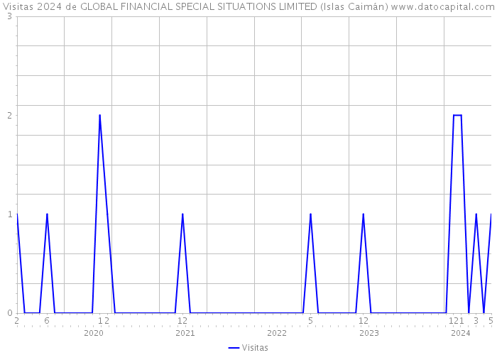 Visitas 2024 de GLOBAL FINANCIAL SPECIAL SITUATIONS LIMITED (Islas Caimán) 