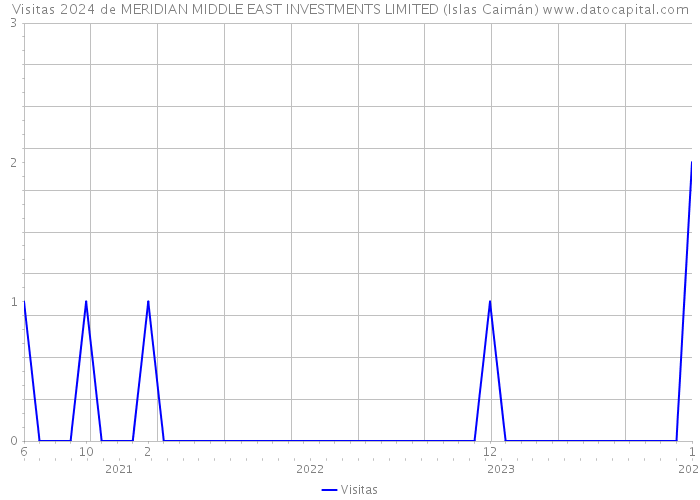 Visitas 2024 de MERIDIAN MIDDLE EAST INVESTMENTS LIMITED (Islas Caimán) 