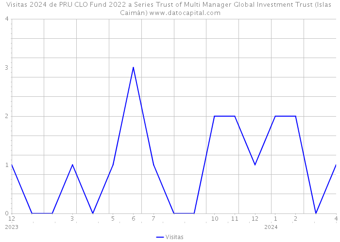 Visitas 2024 de PRU CLO Fund 2022 a Series Trust of Multi Manager Global Investment Trust (Islas Caimán) 