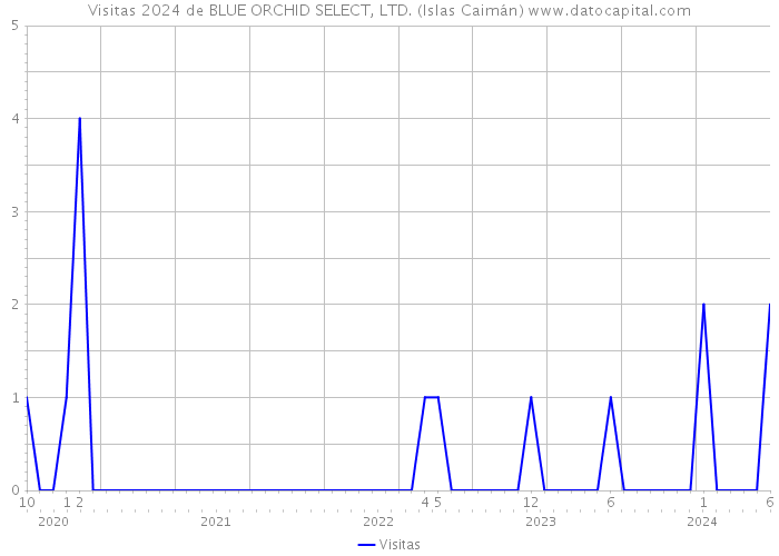 Visitas 2024 de BLUE ORCHID SELECT, LTD. (Islas Caimán) 