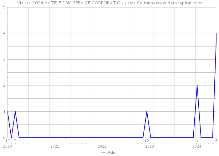 Visitas 2024 de TELECOM SERVICE CORPORATION (Islas Caimán) 