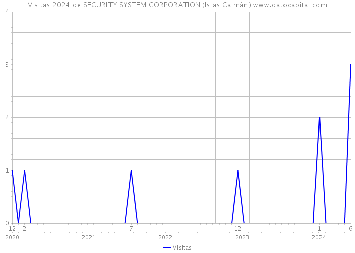 Visitas 2024 de SECURITY SYSTEM CORPORATION (Islas Caimán) 