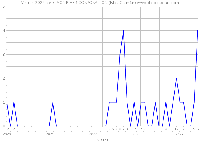 Visitas 2024 de BLACK RIVER CORPORATION (Islas Caimán) 