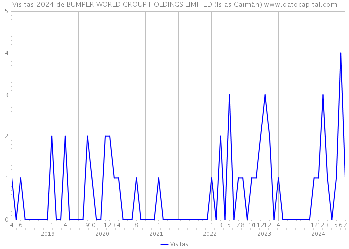 Visitas 2024 de BUMPER WORLD GROUP HOLDINGS LIMITED (Islas Caimán) 