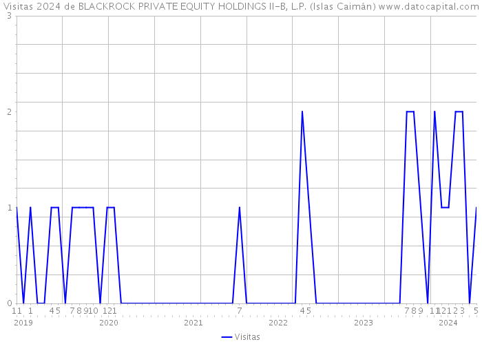 Visitas 2024 de BLACKROCK PRIVATE EQUITY HOLDINGS II-B, L.P. (Islas Caimán) 
